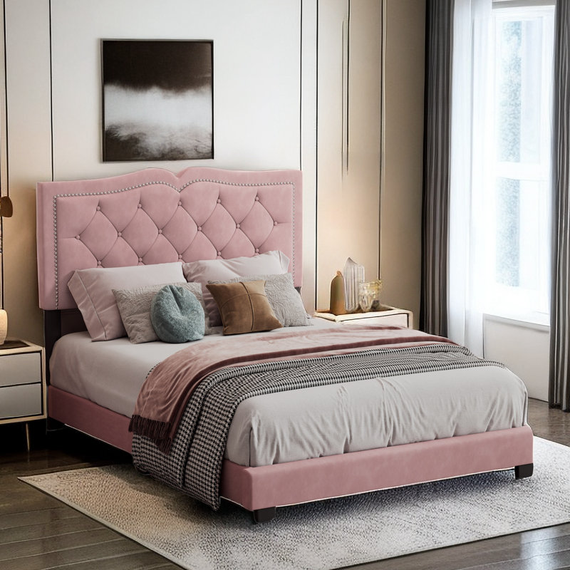 Upholstered double headboard discount